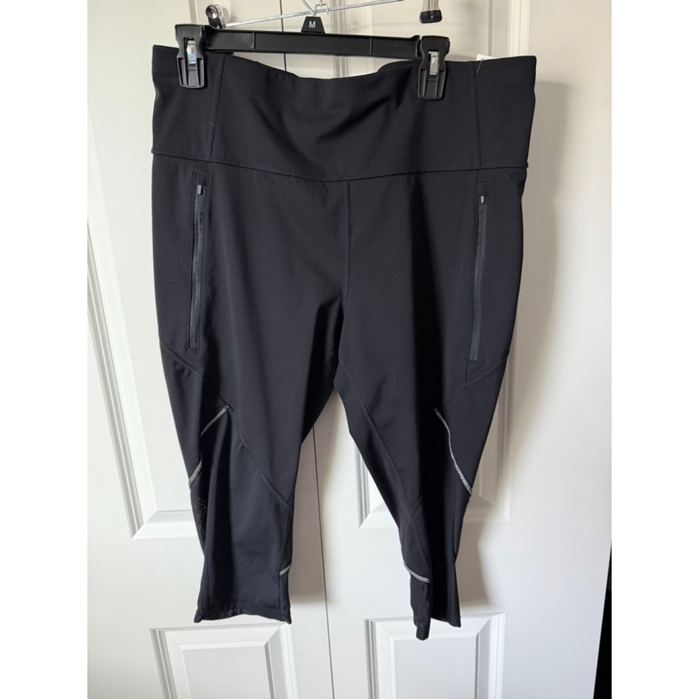 Xersion Black Quick-Dri Capri Pants XXL